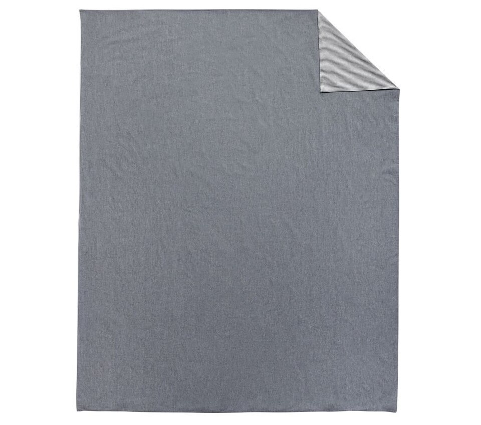 Chambray Reversible Organic Quilt Cover & Pillowcases Pottery Barn